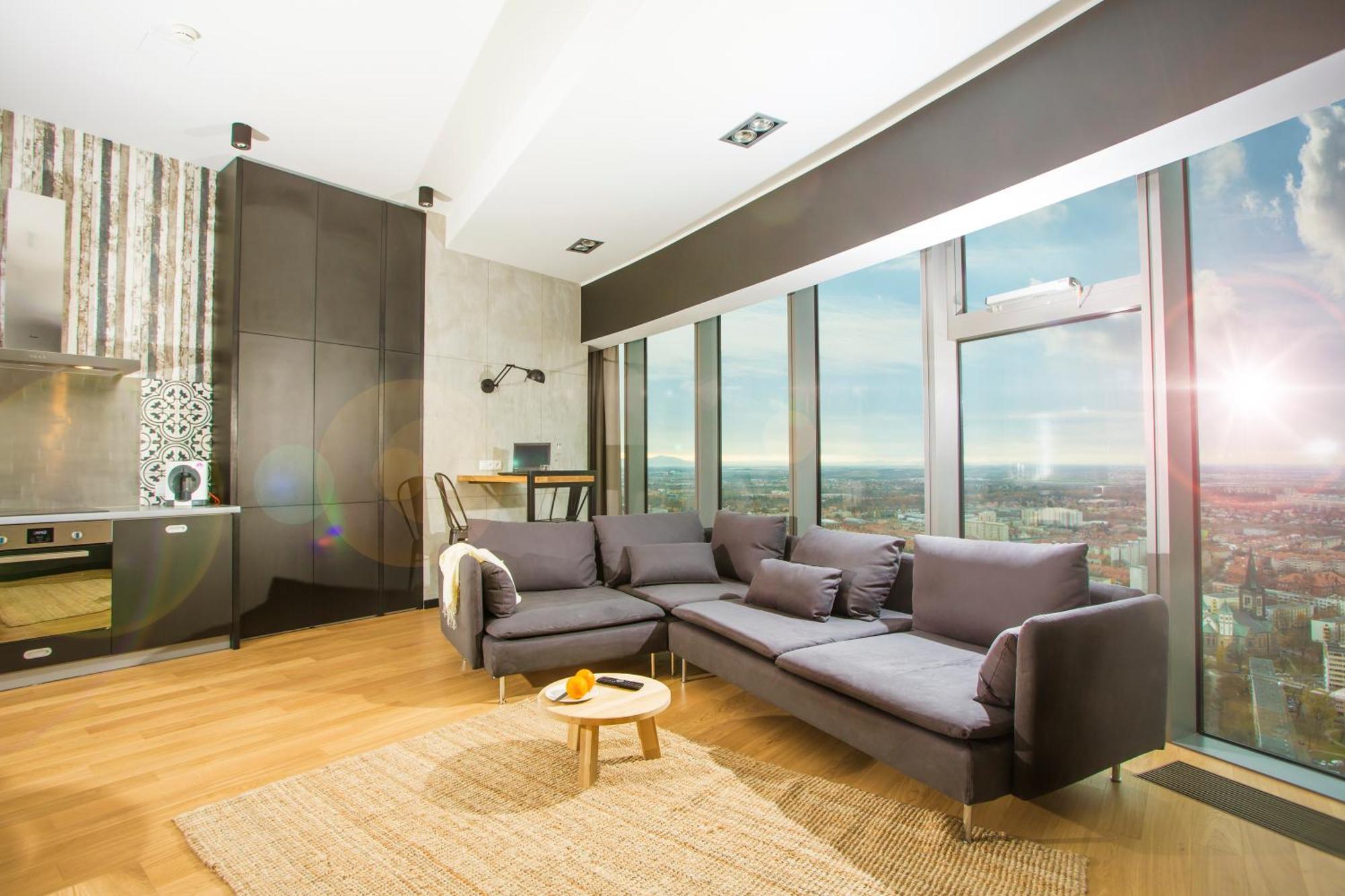 Apartamenty Sky Tower Вроцлав Экстерьер фото